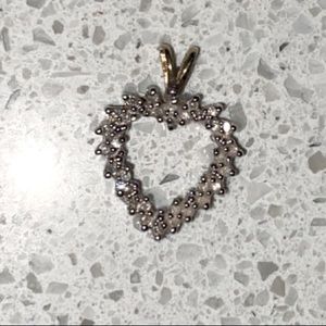 Diamond heart pendant